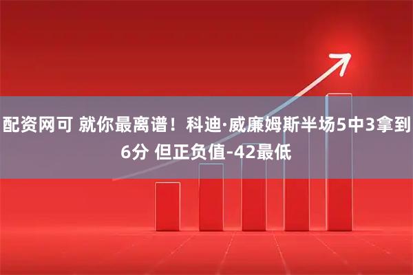 配资网可 就你最离谱！科迪·威廉姆斯半场5中3拿到6分 但正负值-42最低